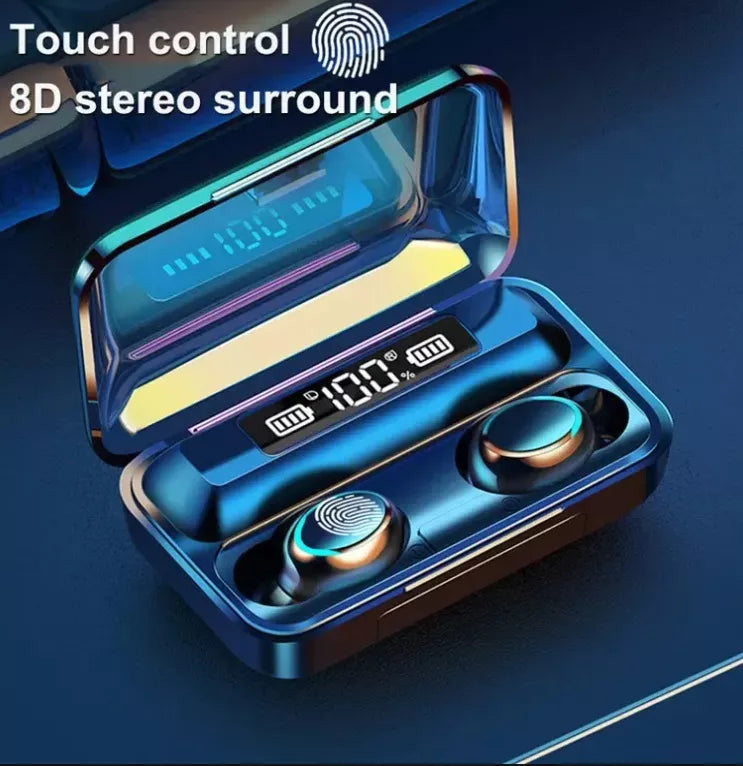 Audífonos in ear inalámbricos F9 negro c