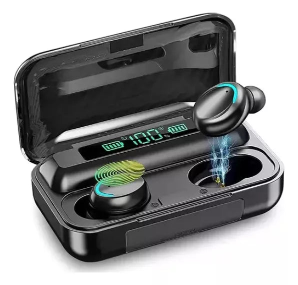 Audífonos in ear inalámbricos F9 negro c